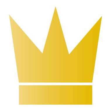 Golden crown icon. A general-purpose vector that can be used for ranking and other purposes.