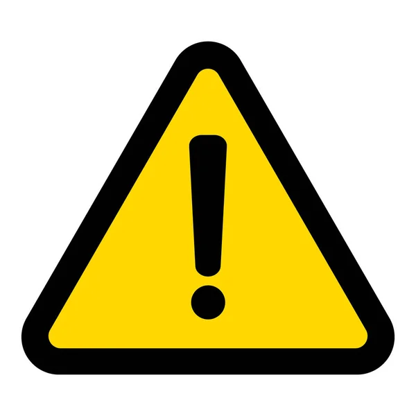 Triangle Exclamation Icon Vector Ideal Illustration Scenes Caution Warning — 图库矢量图片