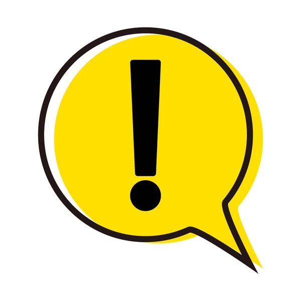 Exclamation Icon Callout Vector Icon Can Used Caution Warning — Vetor de Stock