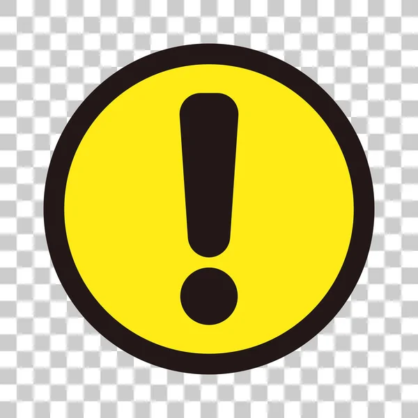 Icon Exclamation Mark Transparent Background Vectors Caution Warning — Vetor de Stock