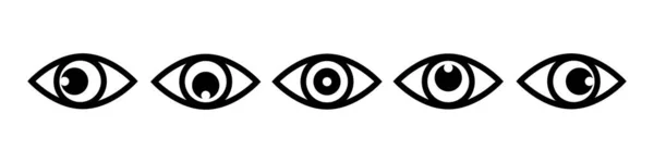 Human Eye Icon Vector Simple Illustration Inc Black — Stock Vector
