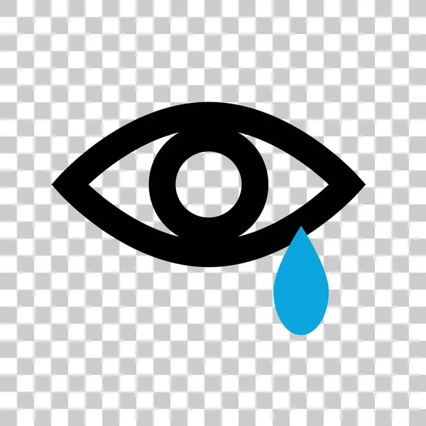 Eye Icon Tears Vector Transparent Background — Archivo Imágenes Vectoriales