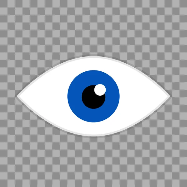 Vector Illustration Realistic Eyes Background Transparent — Διανυσματικό Αρχείο