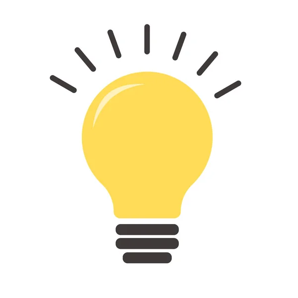 Vector Illustration Light Bulb Perfect Showing Inspiration Hints Can Used — Stockový vektor