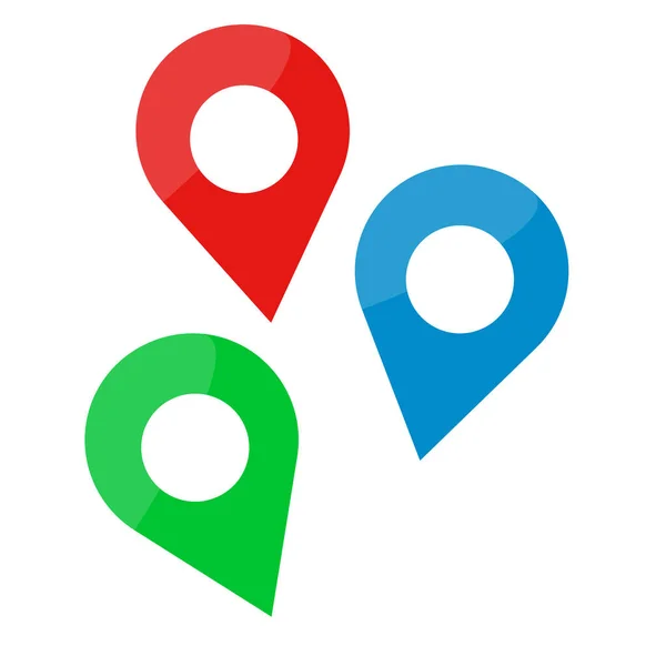 Map Pin Icon Transparent Background Vector — 图库矢量图片
