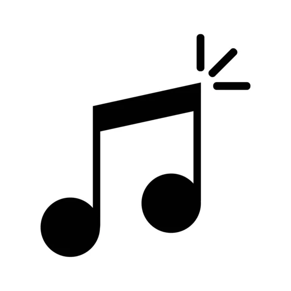 Pop Music Note Icons Vector Illustration Music Symbols — Image vectorielle