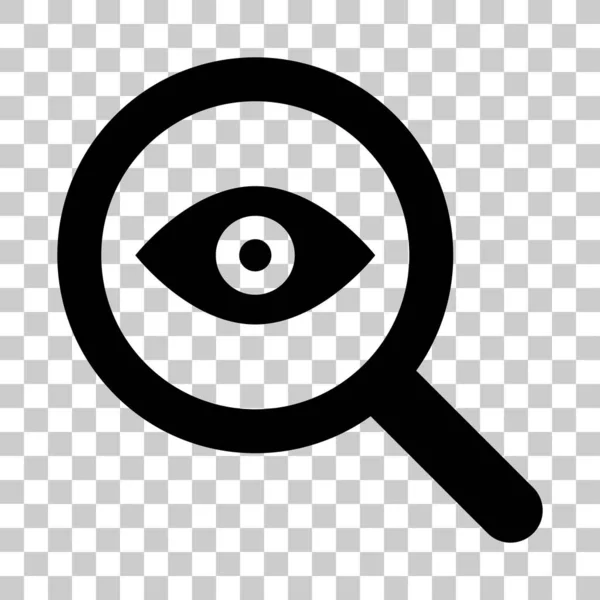 Magnifying Glass Eye Icon Vector Illustration Discovery Search — Stock Vector