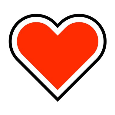 A simple heart icon. Vector.