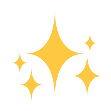 Five glittering icons. Vectors capable of representing glitter.