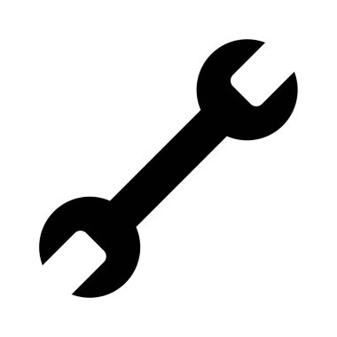 Spanner Icon Vector. Simple flat symbol. Tool icon.