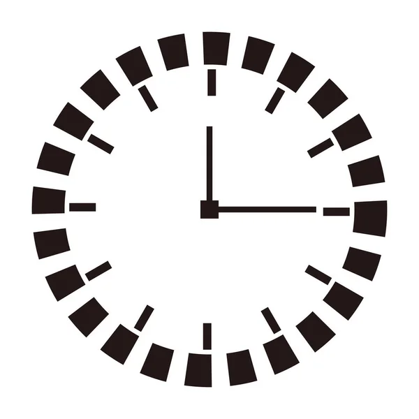 Stylish Clock Icons Simple Vector — Vector de stock