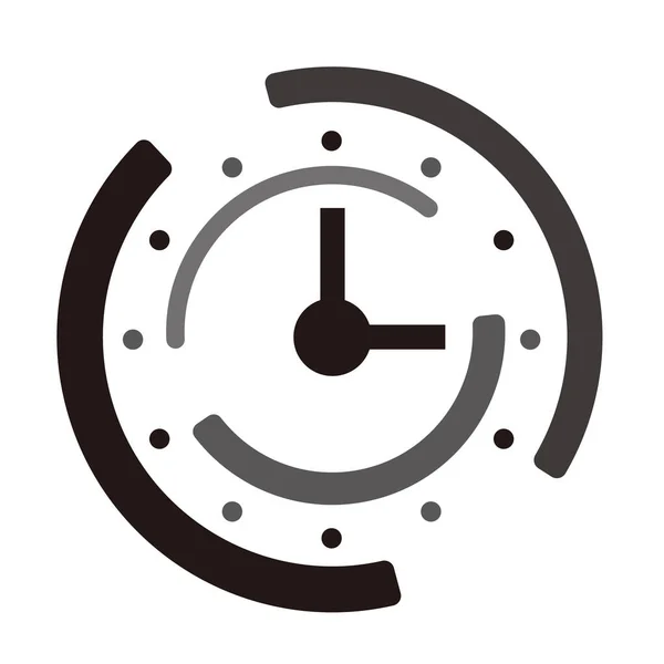 Güzel Tasarlanmış Saat Simgesi Zamanı Temsil Etmek Için Mükemmel Bir — Stok Vektör