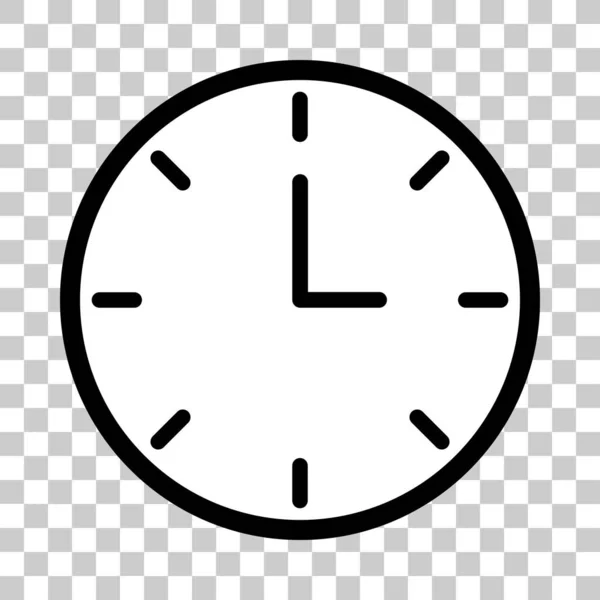 Clock Vector Icon Representing Advance Time Simple Flat Design — стоковый вектор