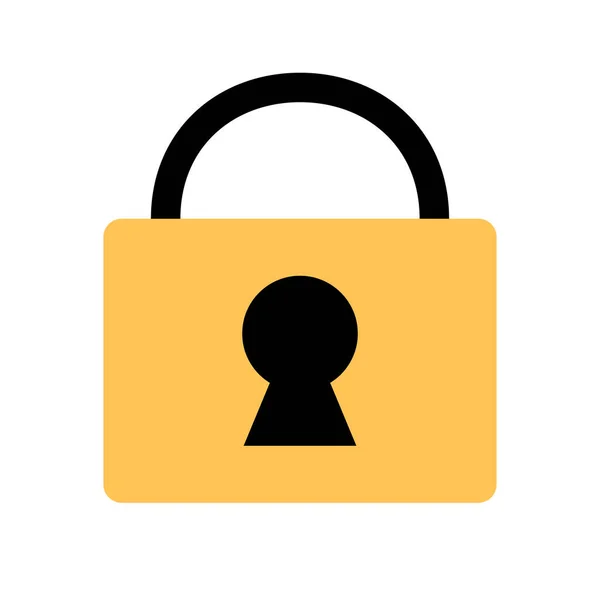 Lock Icon Vector Illustration Padlock Perfect Displaying Security Safety — Vetor de Stock