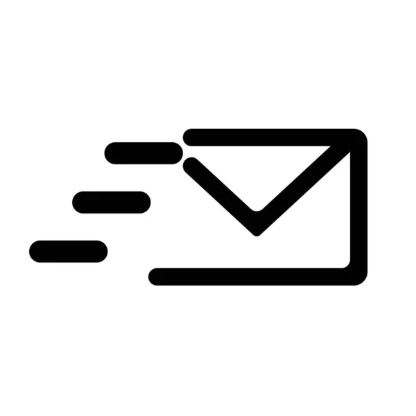 Send Mail Icon Simple Vector Illustration — Vetor de Stock