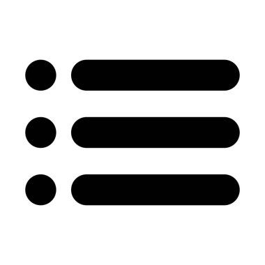 Hamburger menu silhouette icon. Web graphic icons. Vector.