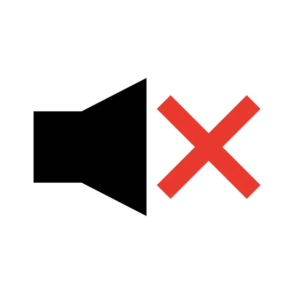 Volume Mute Icon Vectors Related Audio — Vettoriale Stock