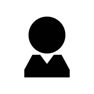 A simple businessman user icon. Profile vector.