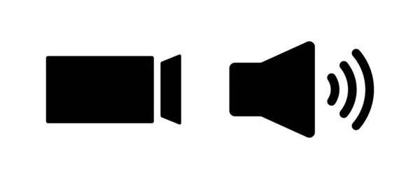 Cinema Camera Sound Icon Vector — Image vectorielle