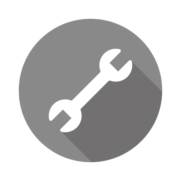 Modern Spanner Icon Vector — Vettoriale Stock