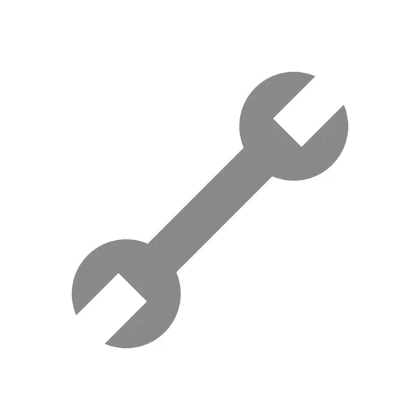 Simple Spanner Icon Setting Icon Vector — Vettoriale Stock