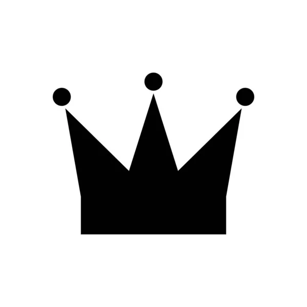 Silhouette Icon Crown Vector — ストックベクタ