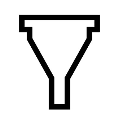 Icons for filters used in experiments.