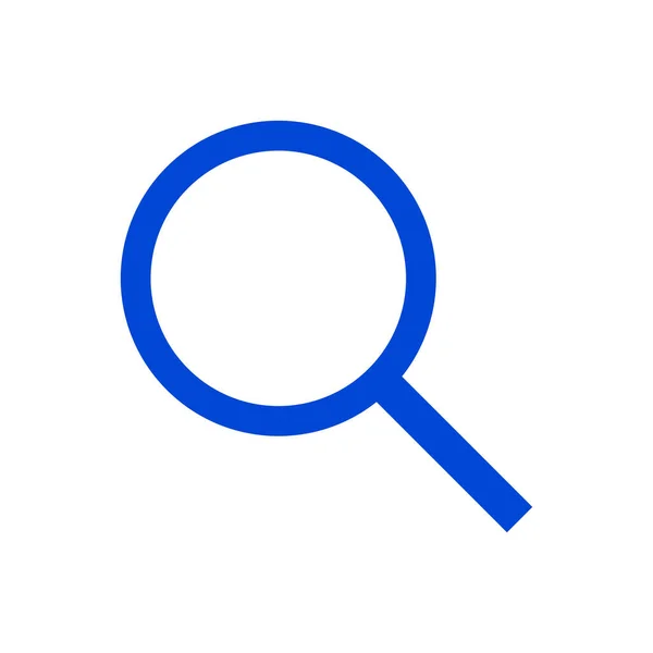 Blue Magnifying Glass Icon Vector — Wektor stockowy