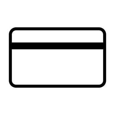 Simple credit card icon. Vector.
