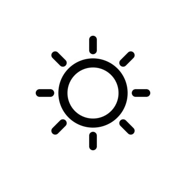 Brightness Icon. Intensity Setting. Vector.