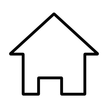 A simple house icon. Vector.