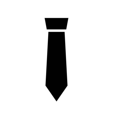 Tie silhouette icon. Vectors about business.