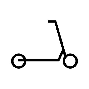 Black kickboard silhouette icon. Vector.