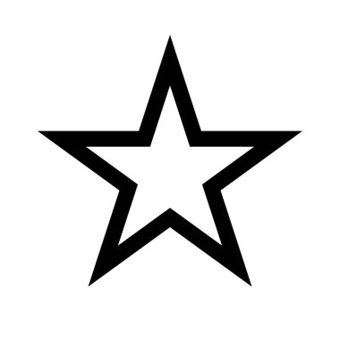 Simple star icon. Vector that can be used for evaluation.
