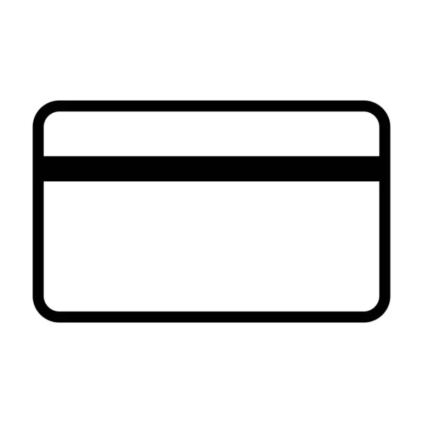 Simple Credit Card Icon Vector — Διανυσματικό Αρχείο