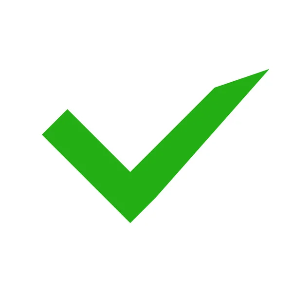 Green Checkmark Icon Sign Vector — стоковый вектор