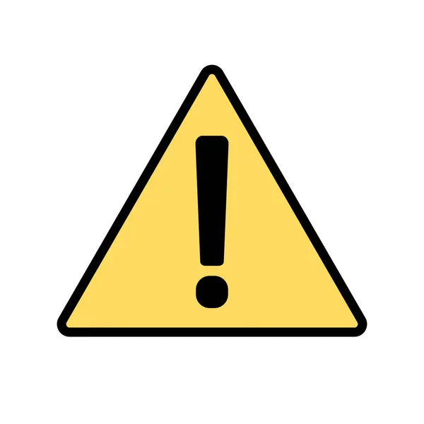 Simple Caution Warning Exclamation Icon — ストックベクタ