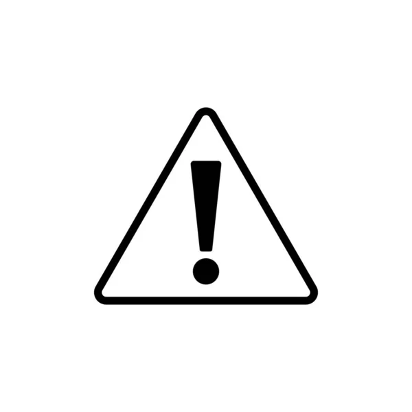 Monotone Exclamation Icon Caution Warning Vectors — Vector de stock