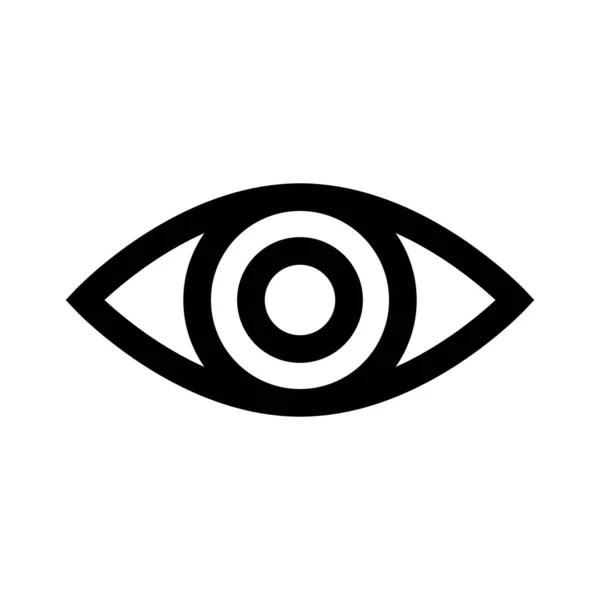 Eye Icon Flat Design Vector — Stock Vector