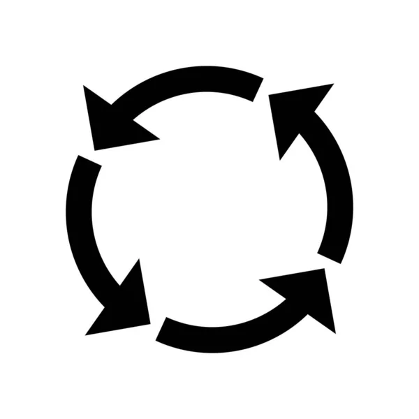 Icono Flecha Giratoria Símbolo Reciclaje Vectores — Vector de stock