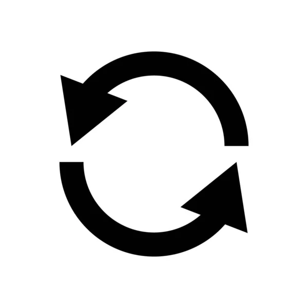 Rotating Recycling Symbol Icon Vector — Stock Vector