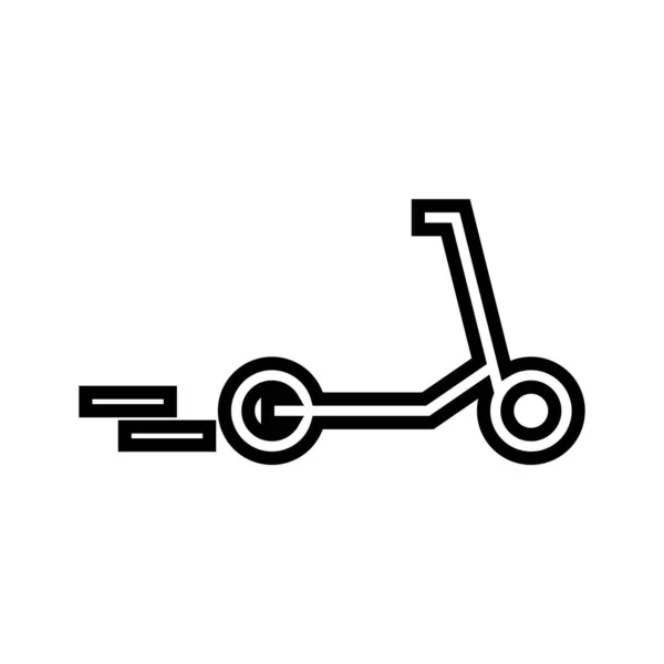 Icon Moving Scooter Vector — Stockvektor
