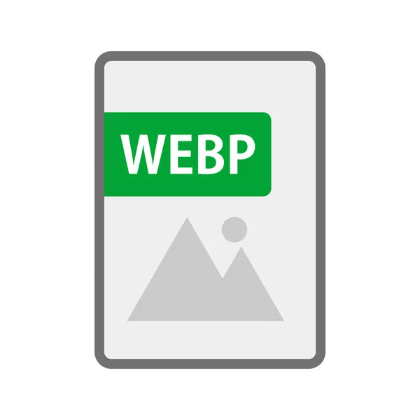 Icono Archivo Para Datos Webp Vector — Archivo Imágenes Vectoriales