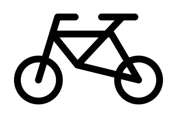 Silhouette Icon Bicycle Vector Traffic — Vetor de Stock