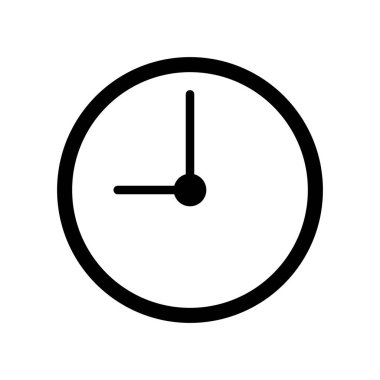 Clock icon. Display of time. Vector.