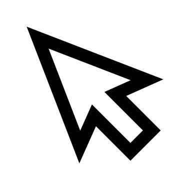 Simple mouse cursor icon. Vector.