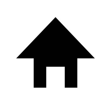 House silhouette icon. Home icon. Vector.