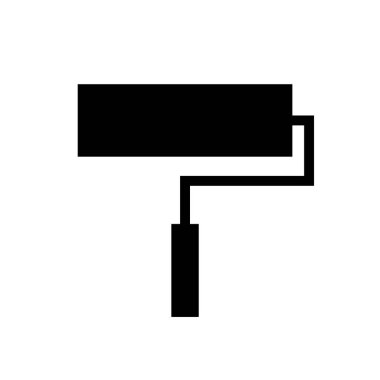 Paint roller simple icon. Vector.