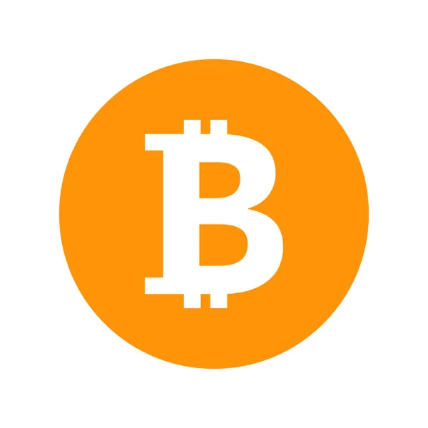 Bitcoin Simple Virtual Currency Vector — Stockvektor