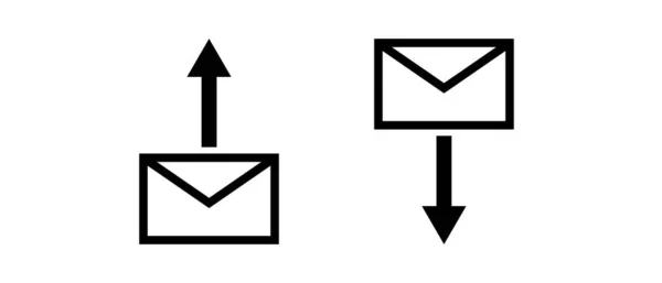 Een Icoon Voor Het Verzenden Ontvangen Van Post Vector — Stockvector